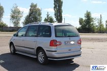 Volkswagen Sharan 1995-2010 рр. Задній захист AK005 фото 4