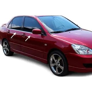 Зовнішня окантовка стекол (4 шт, нерж) фото 1