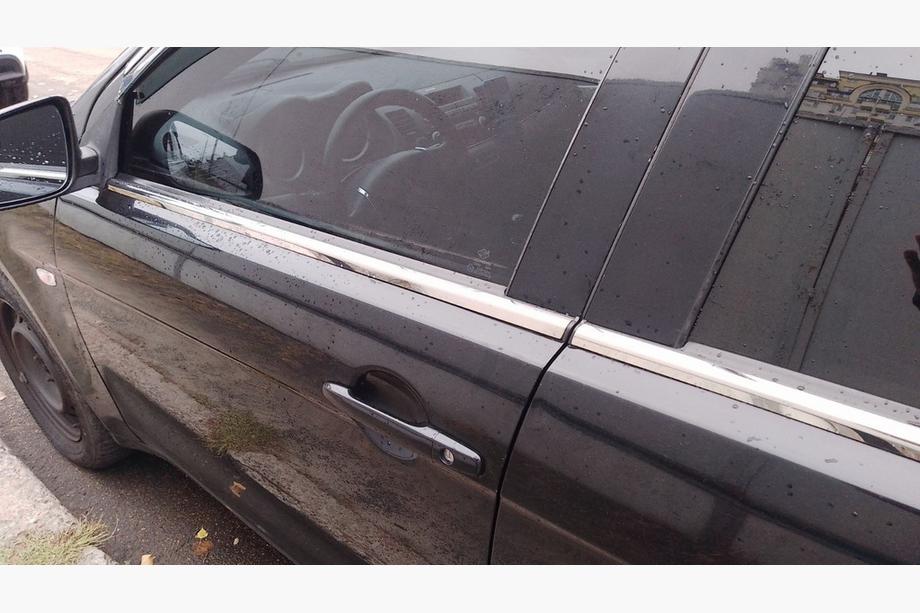 Mitsubishi Lancer X 2008- рр. Зовнішня окантовка вікон (4 шт., нерж.) Image