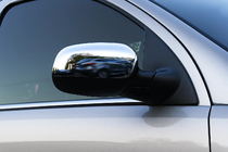 Opel Corsa C 2000-2006 рр. Накладки на дзеркала (2 шт, нерж.) фото 2