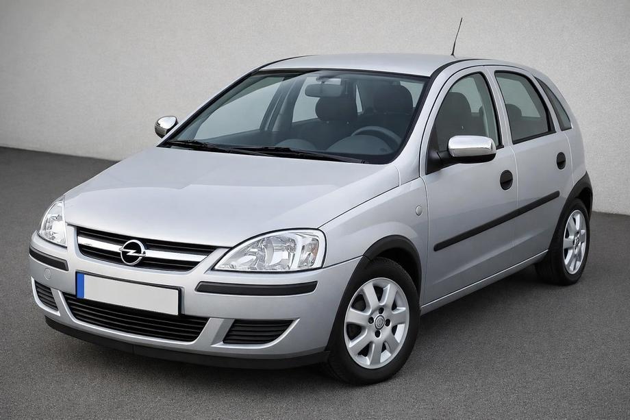 Opel Corsa C 2000-2006 рр. Накладки на дзеркала (2 шт, нерж.) Image