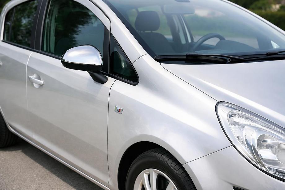 Opel Corsa D 2007-2014 рр. Накладки на дзеркала (2 шт., нерж) Фото 1