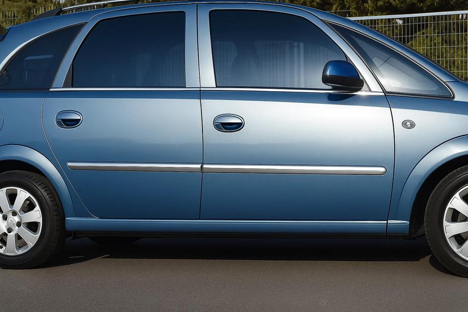 Opel Meriva 2002-2010 рр. Молдинг дверний (4 шт, нерж) Image