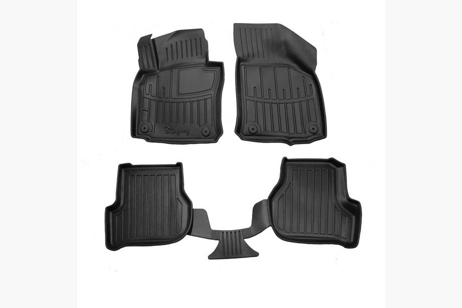 Seat Toledo 2005-2012 рр. Килимки Stingray 3D (5 шт, поліуретан) Image