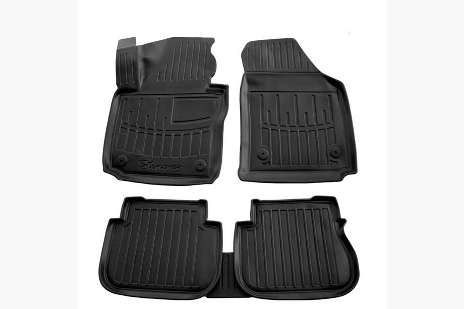 Volkswagen Caddy 2004-2010 рр. Килимки Stingray 3D (3 doors) (5 шт, поліуретан) Image