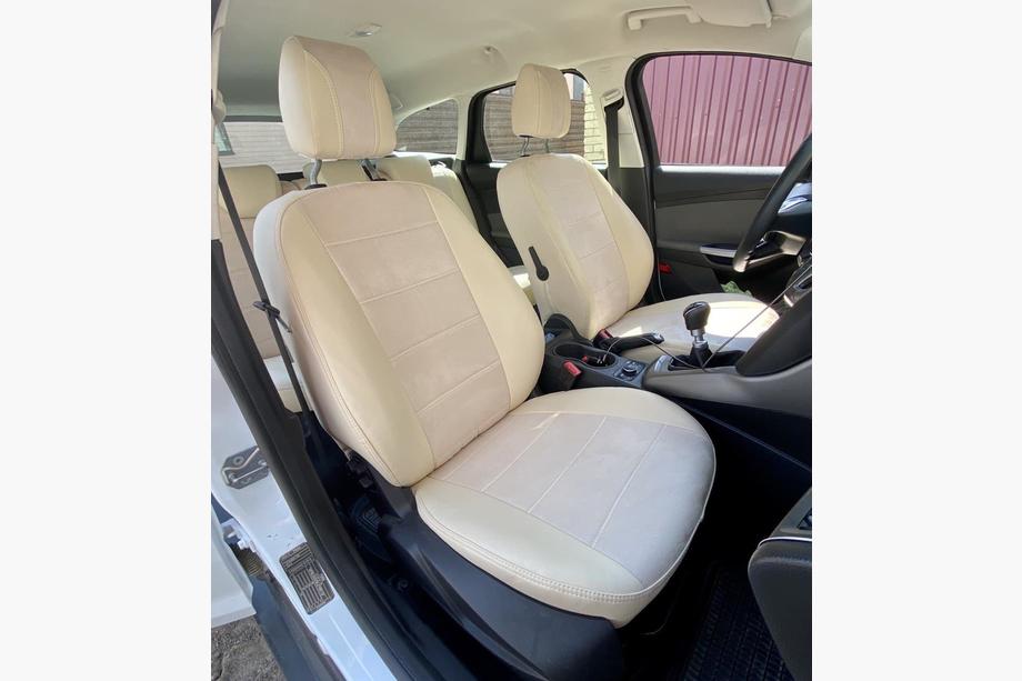Ford Focus III 2011-2017 рр. Авточохли екошкіра+тканина+антара Antara A099 (повний салон) Фото 2
