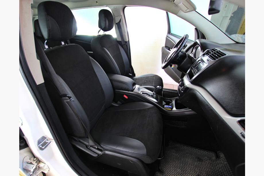 Dodge Journey 2008-2020 рр. Авточохли екошкіра+тканина+антара Antara A001 (3 ряди) Фото 6