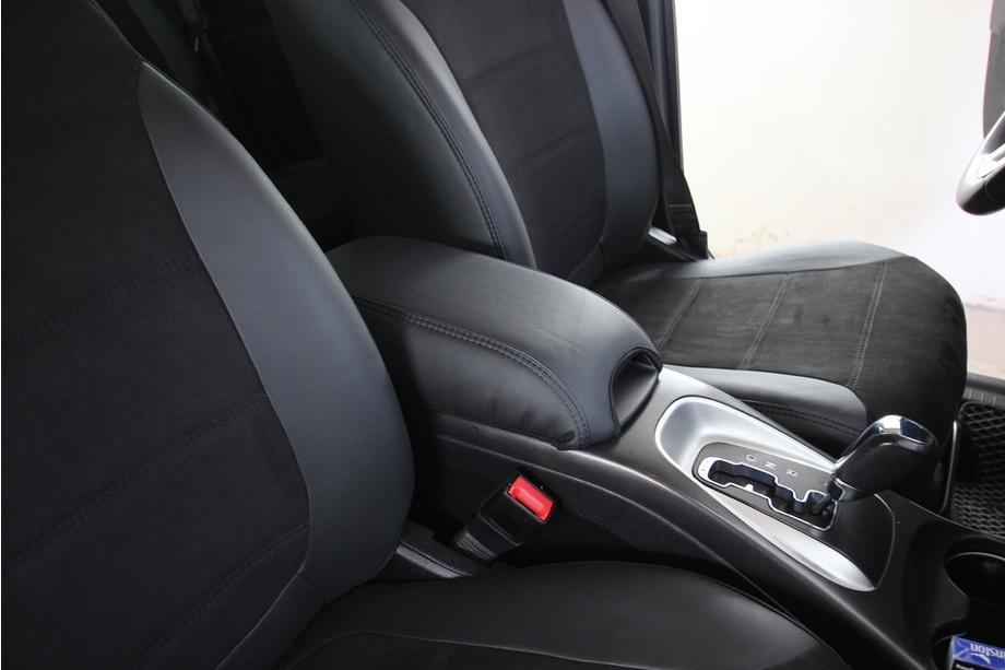 Dodge Journey 2008-2020 рр. Авточохли екошкіра+тканина+антара Antara A001 (3 ряди) Фото 7