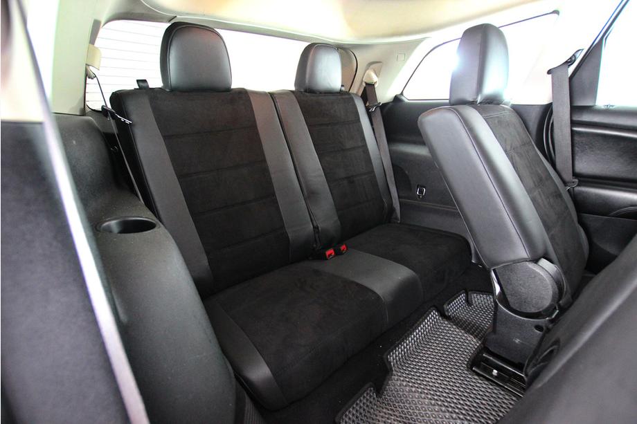 Dodge Journey 2008-2020 рр. Авточохли екошкіра+тканина+антара Antara A001 (3 ряди) Фото 5