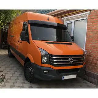 Козирок на лобове скло на рамі V2 (чорний глянець, 5мм)