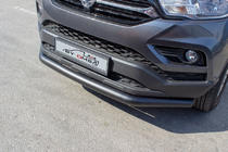 SsangYong Musso ІІ 2018- рр. Передній захист Texas (76мм, чорний) фото 1