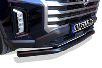 SsangYong Musso ІІ 2018- рр. Передній захист Texas (76мм, чорний) фото 2