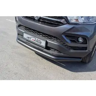Передній захист Texas (76мм, чорний) SsangYong Musso II 2018- рр. фото 1