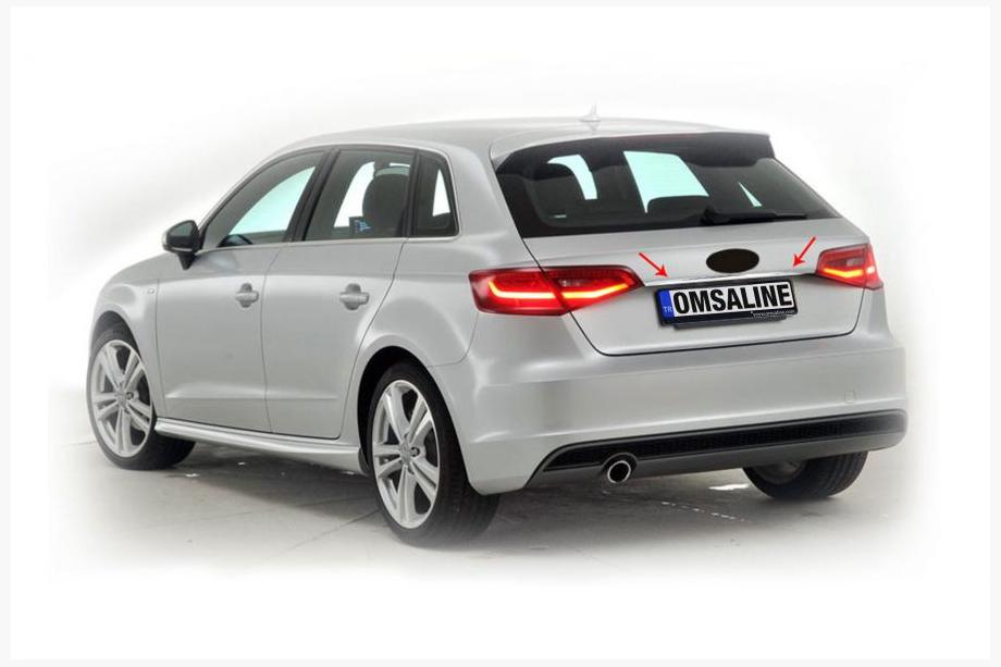 Audi A3 2012-2020 рр. Планка над номером HB (нерж) Image