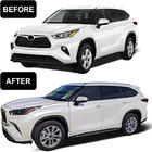 Toyota Highlander 2019- рр. Бокові підніжки OEM V1 (2 шт., Алюміній) фото 11