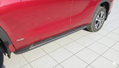 Toyota Highlander 2019- рр. Бокові підніжки OEM V1 (2 шт., Алюміній) фото 1