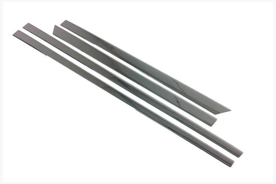 Audi A7 2018- рр. Молдинг дверний (4 шт, нерж) Image