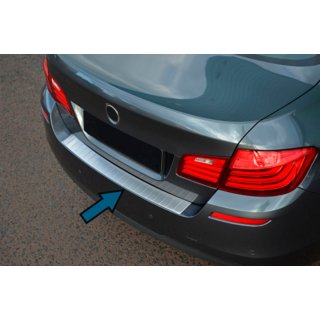 Накладка на задній бампер OmsaLine (SD, нерж.) BMW 5 серія F10/F11 2010-2016 рр. фото 1