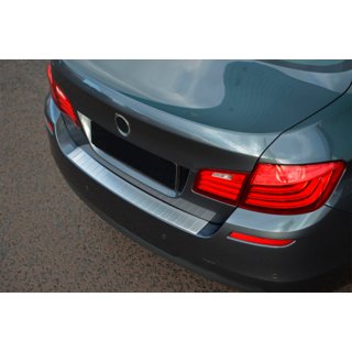 Накладка на задній бампер OmsaLine (SD, нерж.) BMW 5 серія F10/F11 2010-2016 рр. фото 3