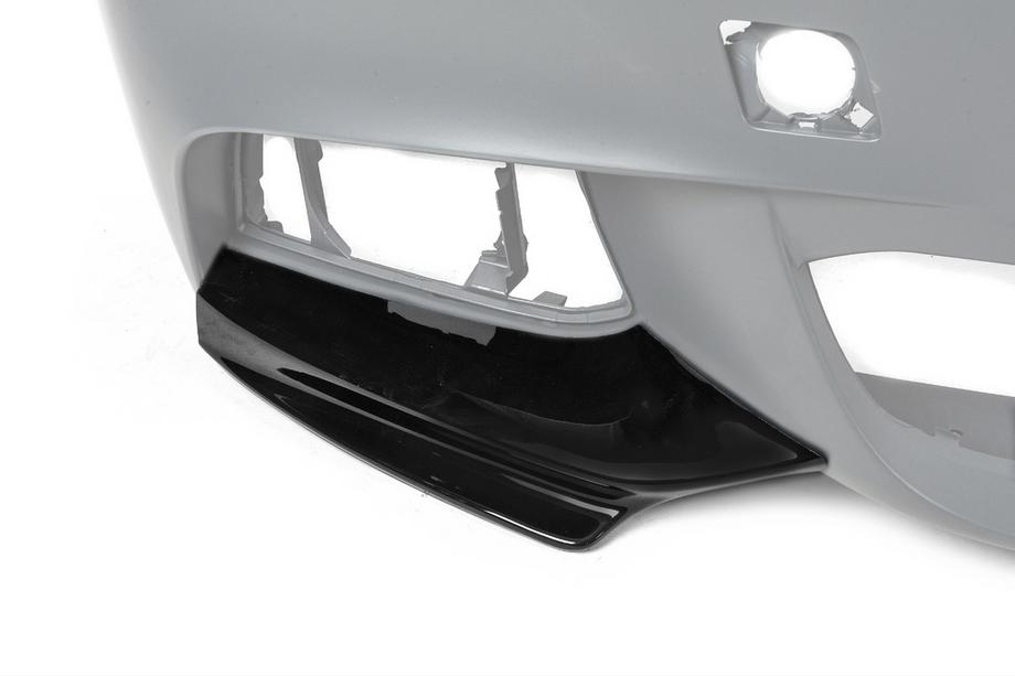 BMW 5 серія F10/F11 2010-2016 рр. Накладка на передній бампер DPT Flap (для M-Performance, чорний глянець) Фото 3