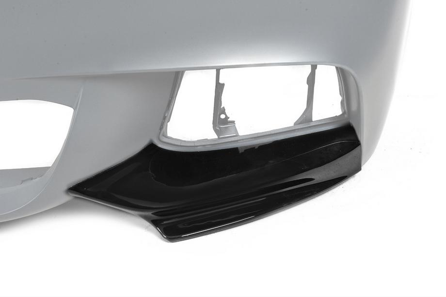 BMW 5 серія F10/F11 2010-2016 рр. Накладка на передній бампер DPT Flap (для M-Performance, чорний глянець) Фото 8