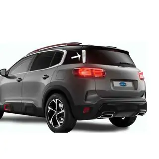 Хром накладки під спойлер (2 шт, нерж) Citroen C5 Aircross 2017-2025 рр. фото 1