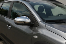 Dacia Jogger 2022- рр. Накладки на дзеркала (2 шт, нерж) фото 2