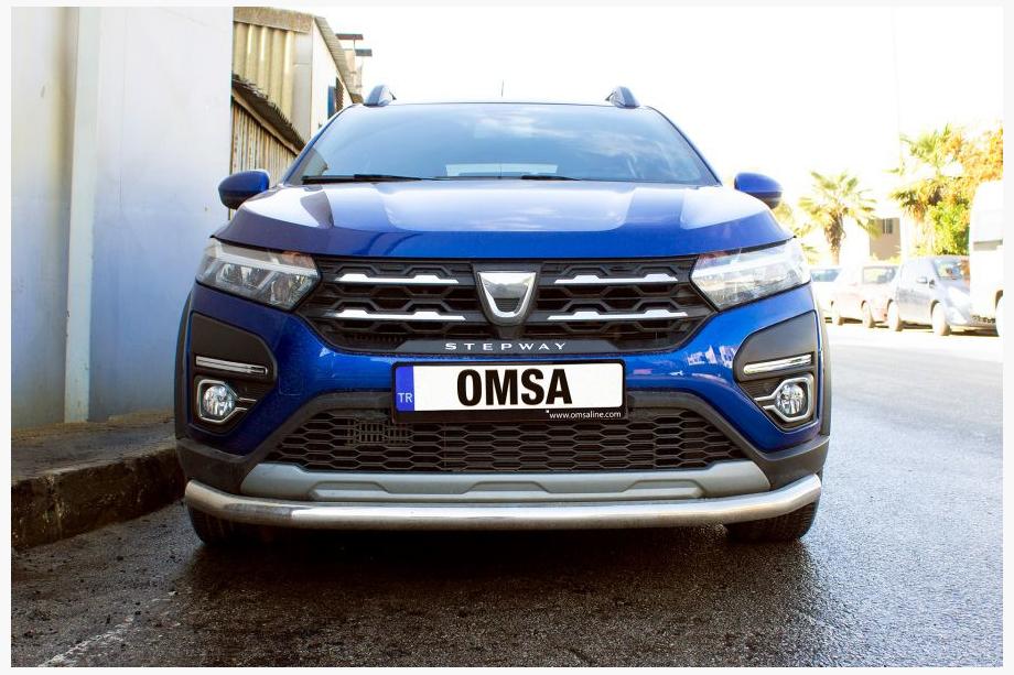 Dacia Sandero 2021- рр. Накладки на протитуманки (2 шт, нерж) Фото 4