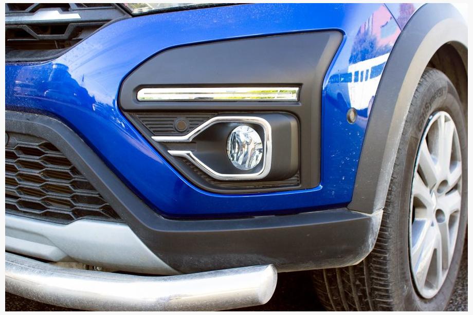 Dacia Jogger 2022- рр. Накладки на протитуманки (2 шт, нерж) Image