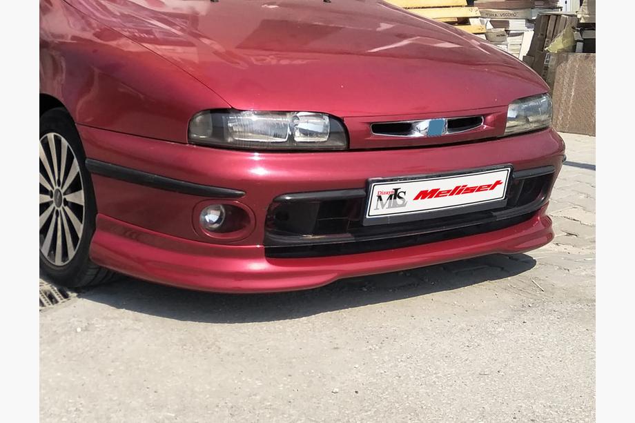 Fiat Bravo 2008-2016 рр. Накладка на передній бампер (Meliset, під покраску) Фото 2