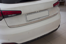 Fiat Tipo Cross 2021- рр. Кромка багажника (нерж) Carmos - Турецька сталь фото 1