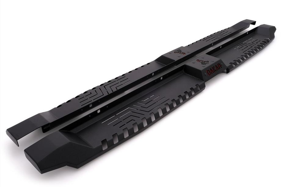 Fiat Fullback 2016- рр. Бокові пороги Dakar V2 без LED (2 шт, метал) Image