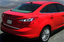 Ford Focus III 2011-2017 рр. Кромка багажника 2015-2017 (Седан, нерж) фото 1