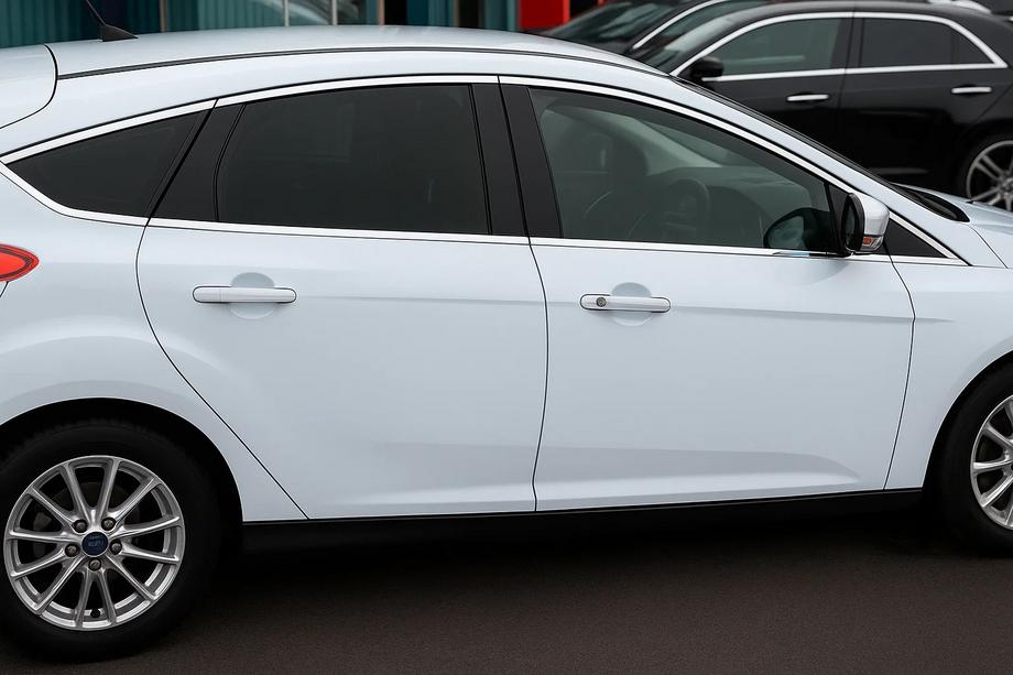 Ford Focus III 2011-2017 рр. Повна окантовка вікон HB (12 шт, нерж) Image