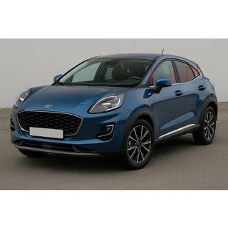 Нижня окантовка вікон (8 шт, нерж) Ford Puma 2019- рр. фото 1