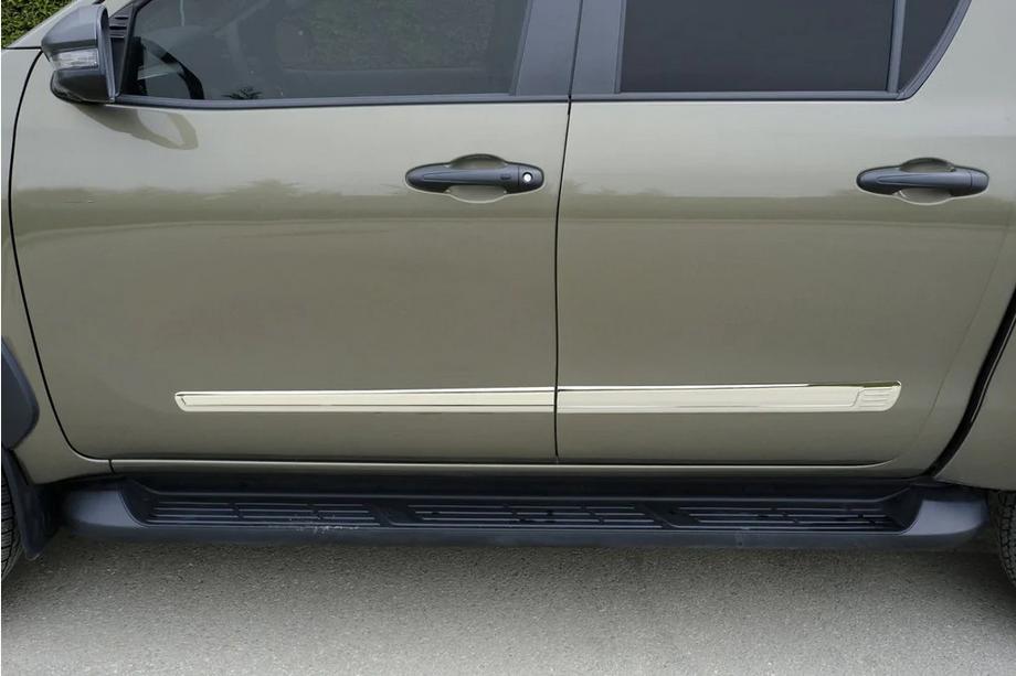 Ford Ranger 2011-2022 рр. Молдини на двері (4 шт, нерж) Image
