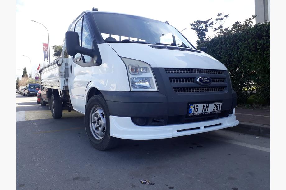 Ford Transit 2000-2014 рр. Нижня накладка на передній бампер (2006-2014, вузька) Фото 1