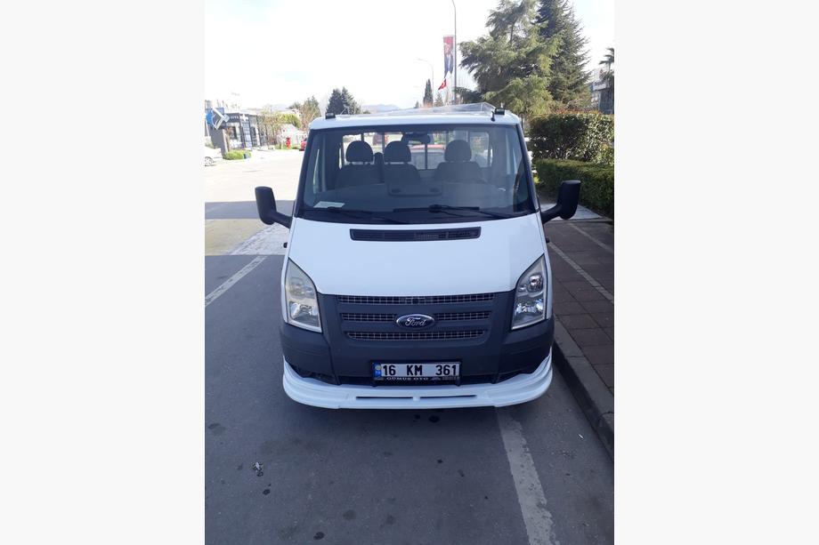 Ford Transit 2000-2014 рр. Нижня накладка на передній бампер (2006-2014, вузька) Фото 2