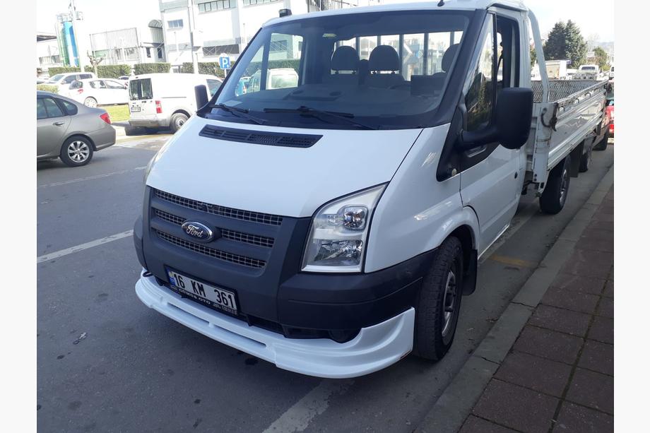 Ford Transit 2000-2014 рр. Нижня накладка на передній бампер (2006-2014, вузька) Фото 4