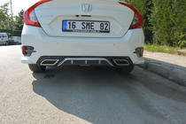 Дифузор на задній бампер (Meliset, в кольорі) фото 2