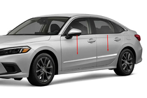 Honda Civic Sedan 2021- рр. Молдинг на двері (4 шт, нерж.) фото 1