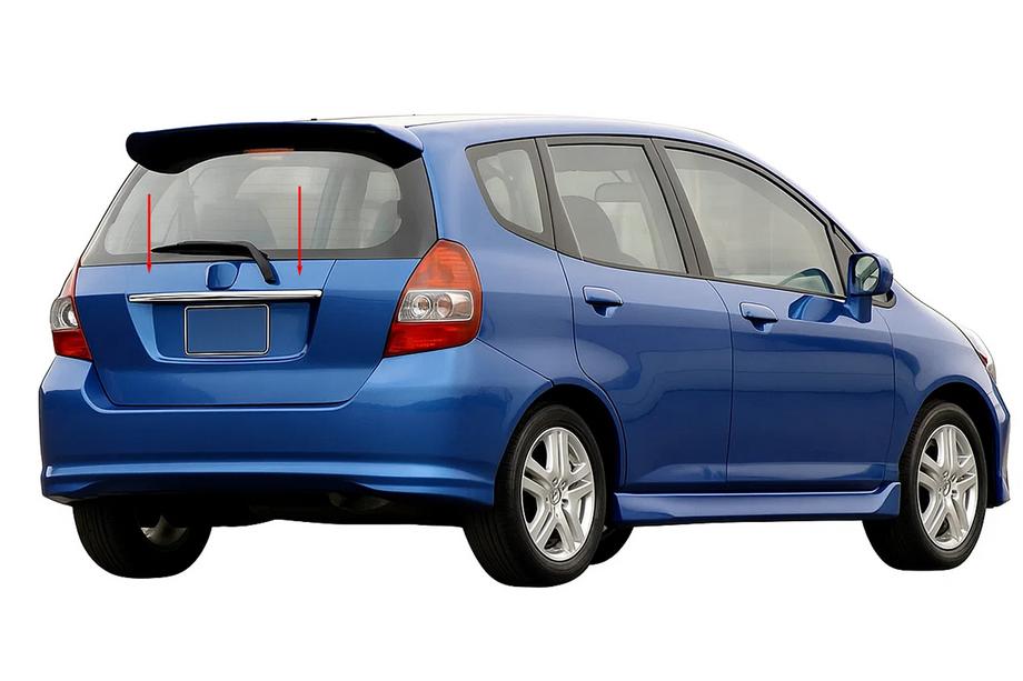 Honda FIT/Jazz 2002-2008 рр. Хром планка над номером (нерж) Image