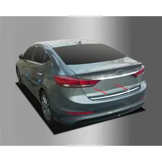 Кромка багажника (нерж.) Hyundai Elantra (AD) 2015-2020 рр. фото 3