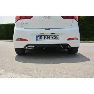 Задня накладка Meliset (під фарбування) Hyundai I-20 2014-2020 рр. фото 1