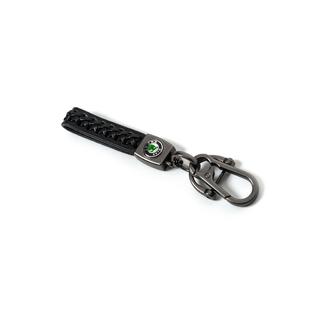 Шкіряний брелок V2 з логотипом Skoda фото 2