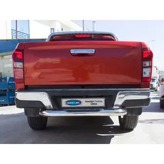 Задній захист Amazon Silver (76 мм, нерж) Isuzu D-Max 2019- рр. фото 3