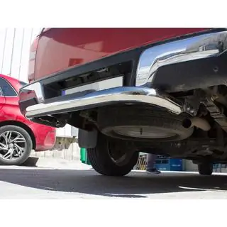 Задній захист Amazon Silver (76 мм, нерж) Isuzu D-Max 2019- рр. фото 1