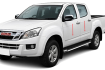 Isuzu D-Max 2011-2019 рр. Молдинг дверний OmsaLine (нерж) фото 1