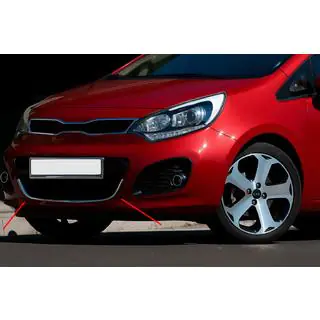 Накладка на решітку для HB (нерж) Kia Rio 2012-2017 рр. фото 1