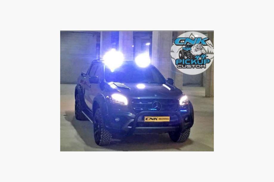 Mercedes X class 2017-2020 рр. Спойлер лобового скла (Око орла, під фарбування) Фото 4